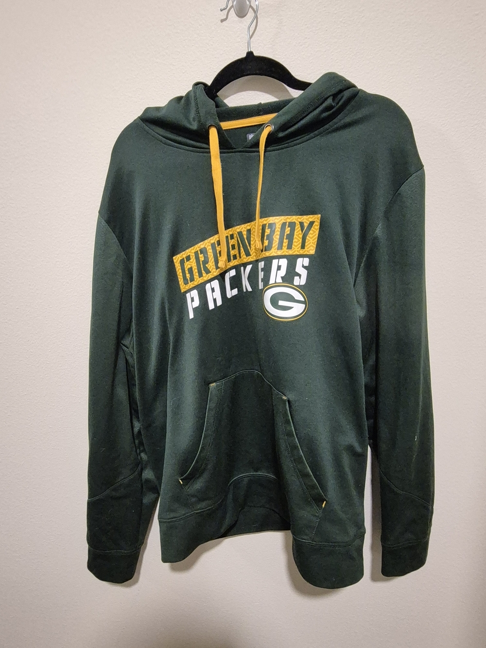 Mens Green Bay Packers NFL Team Apparel Hooded Sweatshirt Hoodie TX3 WARM Sz Xl